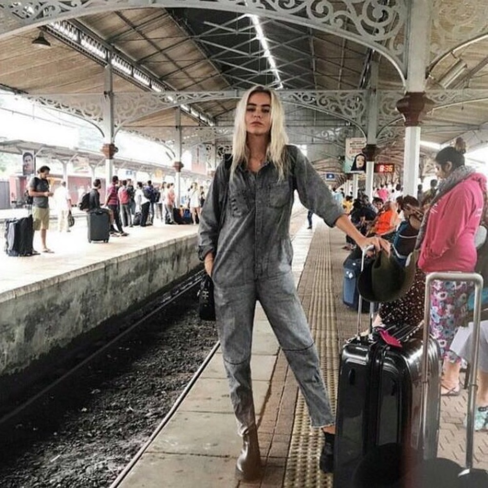 One Teaspoon SOCIETY JUMPSUIT Sz XS/S/M